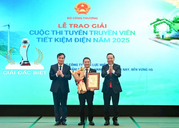 Lễ trao giải cuộc thi “Tuyên truyền viên tiết kiệm điện năm 2025”